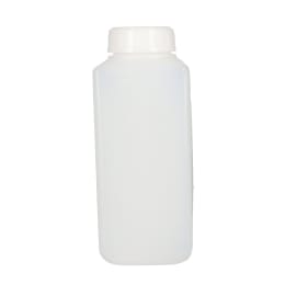 角型びん 広口 白 PE製 1L