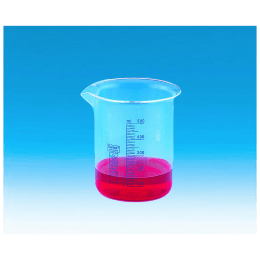 ビーカー 青目盛付き PMP製 500mL