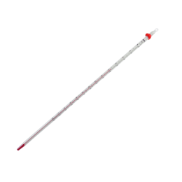 佐藤計量器製作所 赤液棒状温度計 -80~50℃ L300 0335-00