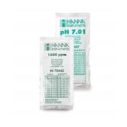【販売終了】ハンナインスツルメンツ・ジャパン pH/TDS標準液(スタンダードタイプ)pH 7.01&1500ppm 20ml×20(各10袋) HI 77200P