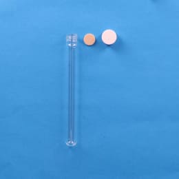 ねじ口試験管 ST-18S 25mL 白キャップ フッ素PTFE/ニトリルパッキン付 50入 119236