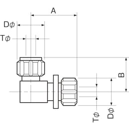 PTFE接続ジョイント LP型 12φ F-2060-004