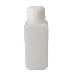 角型びん 細口 白 PE製 100mL