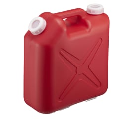 扁平缶 両口 10L ノズル無 レッド