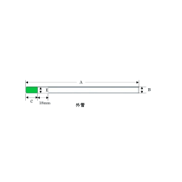 DMSO,ベンゼン,ピリジン用対称ミクロ薄肉サンプルチューブ DMS-005T(B)外管のみ