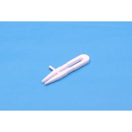 PTFE先平ピンセット 100mm ガイド付