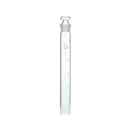 共通摺合せ共栓比色管 白色目盛 ガラス平栓付 50mL 24×200 10本入 008480-50A