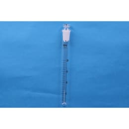 Fine共通摺合共栓試験管 20mL 透明 目盛付 栓15/25 10入