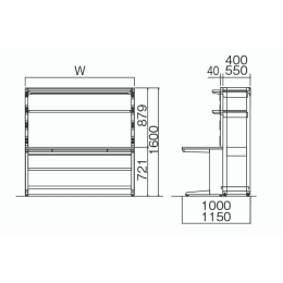 電子機器・計測用実験台 L78A2A-MK27