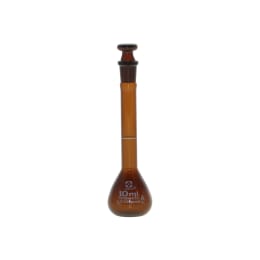 メスフラスコ 茶 カスタムA 10mL