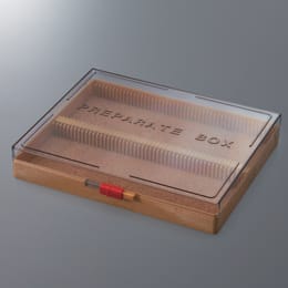 プレパラートボックス 100枚用PB-100クリア
