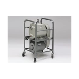 【販売終了】佐藤真空 ベルト駆動型油回転真空ポンプ 4脚架台 TST-100 三相 200V 50Hz