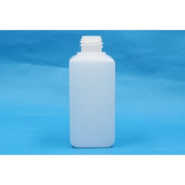 角型びん 細口 白 PE製 500mL
