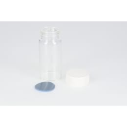 日電理化硝子 ねじ口瓶 SV-30 30mL 無色 メラミンキャップ フッ素PTFE/シリコンパッキングセット 50組 250910