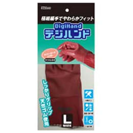 デジハンドラバーコートソフト 手袋 L ダークレッド 1双