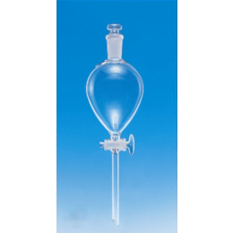Fine共通摺合分液ロート 平栓球型 100mL ガラスコック付