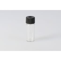 スピッチバイアル SPV-200 200μL 穴あき黒キャップ フッ素PTFE/ニトリルパッキン付 20組 203352