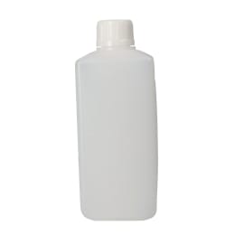 角型びん 細口 白 PE製 1L