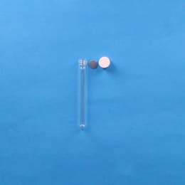 日電理化硝子 ねじ口試験管 ST-13M 5mL メラミン樹脂白キャップ フッ素PTFEシリコンパッキン 組合せセット 100組 119246
