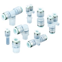 クリーンワンタッチ管継手(ブロー用) ミリサイズ KPシリーズ KPH06-01