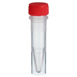 スクリューキャップチューブ 1.5mL 自立型 赤 滅菌 500本入