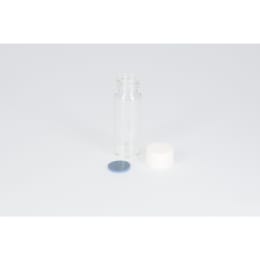 日電理化硝子 ねじ口瓶 無色 S-3 10mL PPキャップ フッ素PTFE/シリコンパッキン 組合せセット 100組 250088