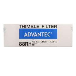 円筒濾紙 #88RH ID22mm×OD25mm×L90mm 10本