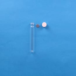 ねじ口試験管 ST-15S 10mL 黒キャップ フッ素PTFEシリコンパッキン付 00入 119307