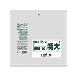 業務用ポリ袋 特大 E12F 透明 10P×10冊