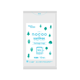 nocoo® ゴミ袋 CN91 90L 半透明 10P