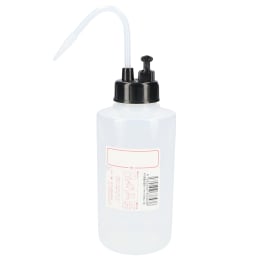 NT洗瓶 B型 弁付 カラーキャップ 500mL 色12 BK ブラック