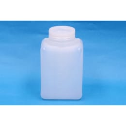 角型びん 広口 PE製 白 500mL 612 目盛付
