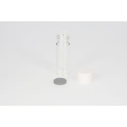 日電理化硝子 ねじ口瓶 S-08 2mL 無色 メラミンキャップ ブチルゴムパッキングセット 100組 250360