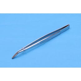 ピンセット 先曲 180 SUS430 全長177mm