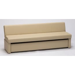収納付きリクライニングベンチ(完成品)W1800 ブラウン