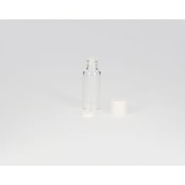 ねじ口瓶 無色 S-06 0.6mL メラミンキャップ ソフトロンPP貼りパッキン付 96組 250101