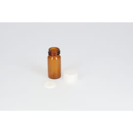 日電理化硝子 ねじ口瓶 SV-5 5mL 茶色 メラミンキャップ ソフトロンP.P貼りパッキングセット 100組 250725