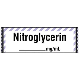 麻酔薬ラベル13 Nitroglycerin SA-290 12.7m