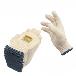 軍手 純綿8G フリー ゴム縛り 12双