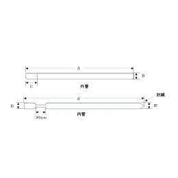 水溶液用対称形ミクロサンプルチューブ BMS-008V 1セット