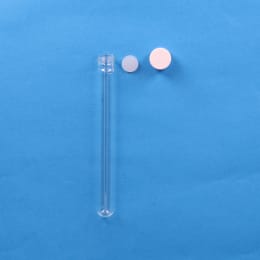 日電理化硝子 ねじ口試験管 ST-18S 25mL メラミン樹脂白キャップ シリコンパッキン 組合せセット 50組 119221