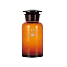 試薬びん 広口 茶褐色 2L 共通摺合75/45 017060-2000