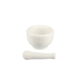 乳鉢磁製並 60mm 乳棒付