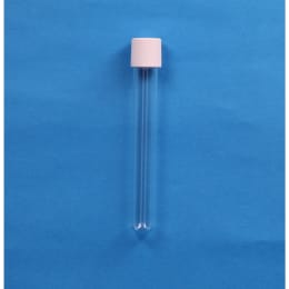 ねじ口試験管 ST-16.5M 15mL 穴あき白キャップ ブチルパッキン付 50入 119405