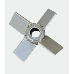 撹拌翼 角度付ファンタービン122890径φ10翼径φ100mm