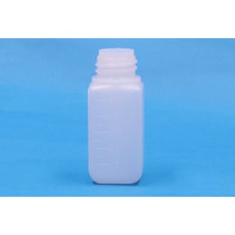 角型びん 細口 白 PE製 50mL