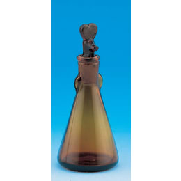 【販売終了】滴瓶 三角形 茶褐色 60mL