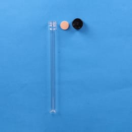 ねじ口試験管 ST-18M 30mL 黒キャップ フッ素PTFE/ニトリルパッキン付 50入 119297