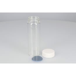 日電理化硝子 ねじ口瓶 SV-100 100mL 無色 メラミンキャップ フッ素PTFE/シリコンパッキングセット 25組 250913