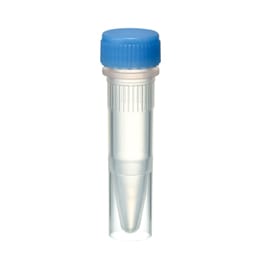 Oリングレススクリューキャップチューブ 1.5mL 自立型 滅菌 青 500入